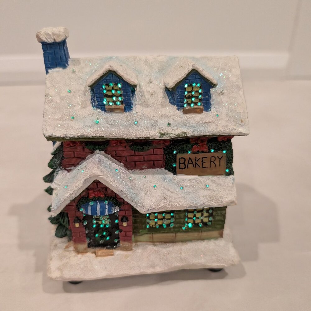 Bouclair Christmas Village Bakery Battery Powered- works